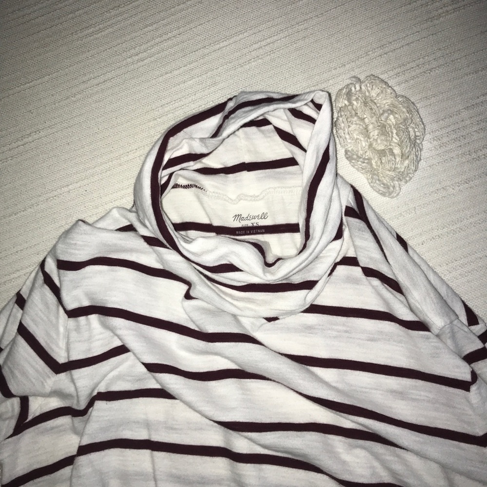 Madewell stripped turtleneck